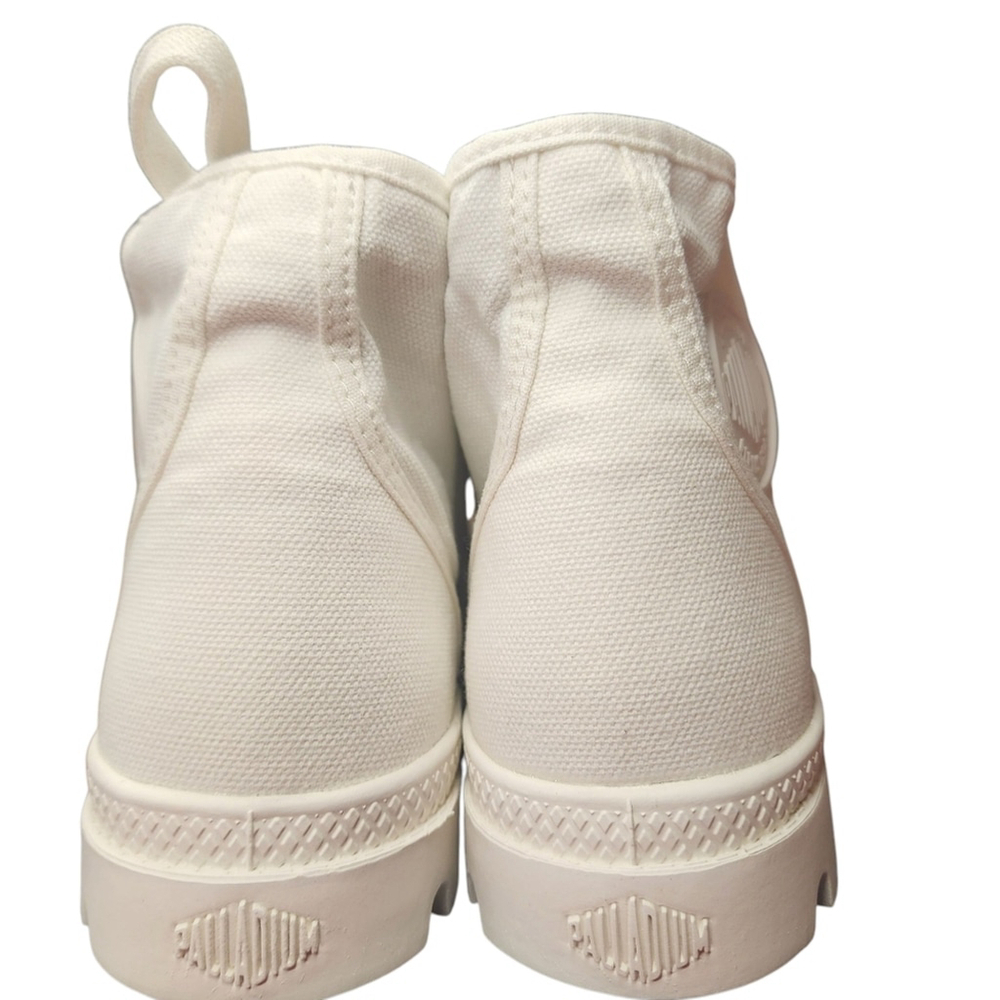 Palladium Women's White Canvas Sneakers Pampa Hi, Size 7 - Picture 3 of 8